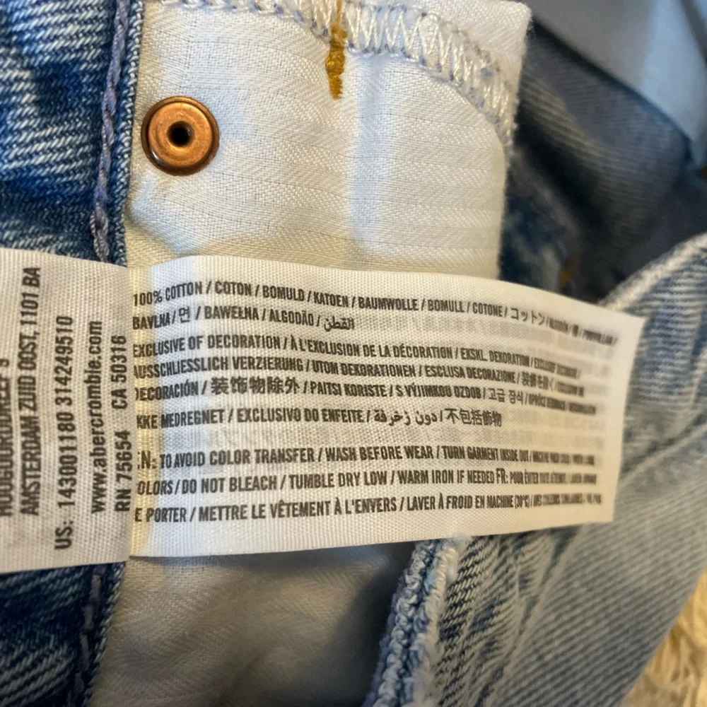 ABERCROMBIE & FITCH Zoe Natural Rise Vintage A-Line Skirt Denim Mini Y2K Size 0